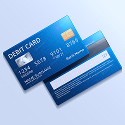 Free Vector | Realistic debit card mockup